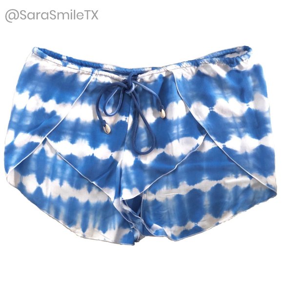 Indah Pants - {INDAH} ‘Basso’ Boho Tie-Dye Drawstring Shorts